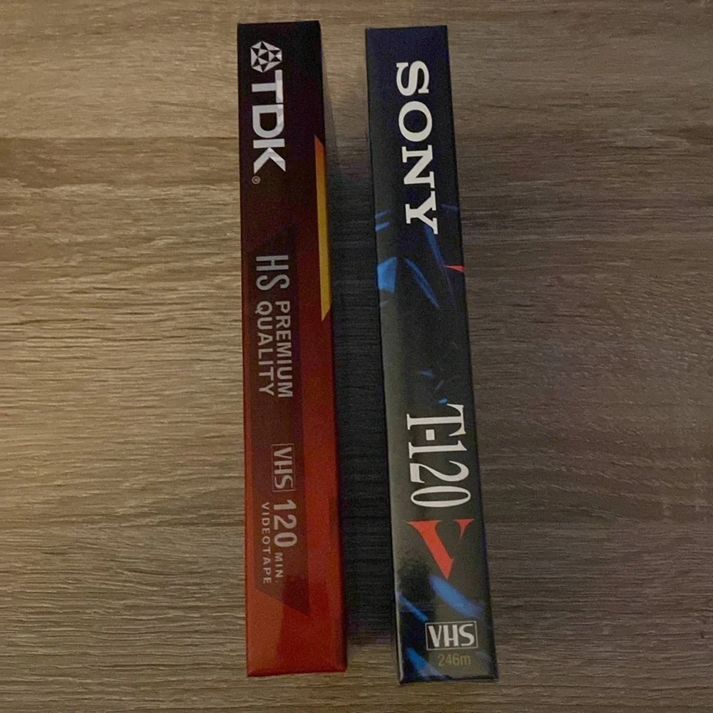 TDK and Sony VHS Tapes-new/sealed